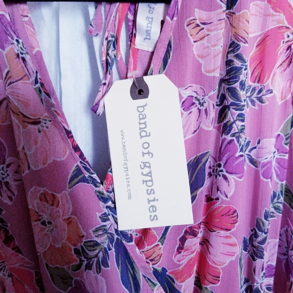 Women's Maxella Floral Sleeveless Wrap Maxi Dress Sz L New - Picture 5 of 7